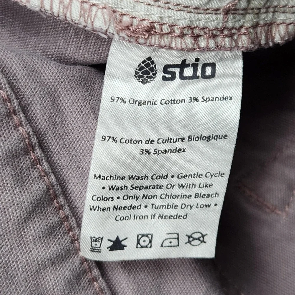 Stio Jeans Womens 4 Light Purple Mid Rise Straight Stretch Denim Organic Cotton - Picture 4 of 10